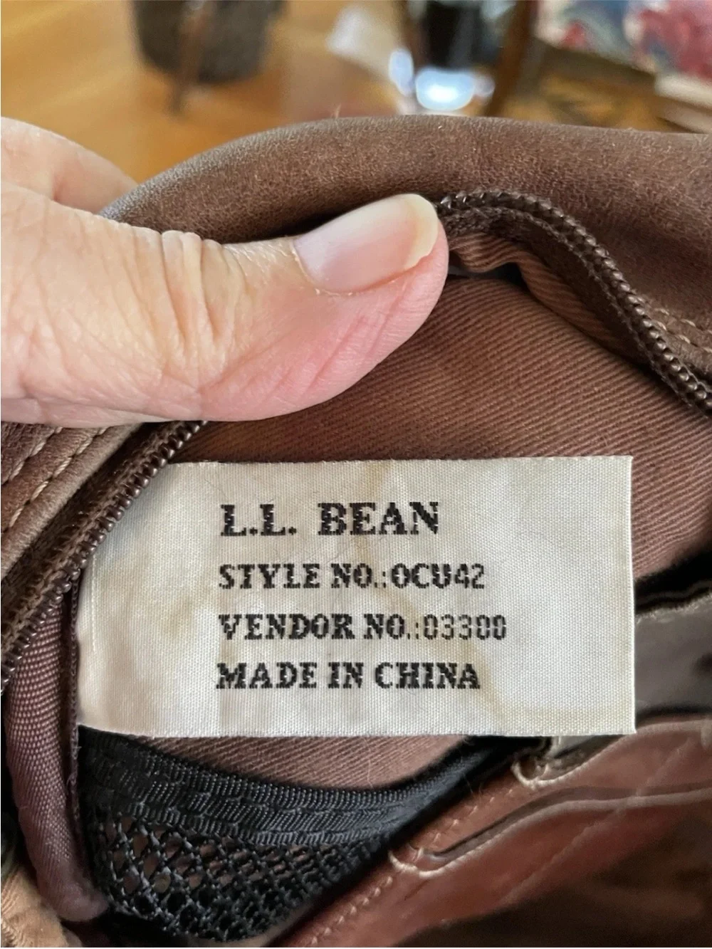 LL Bean Brown Leather Messenger Bag - Classic Work Satchel